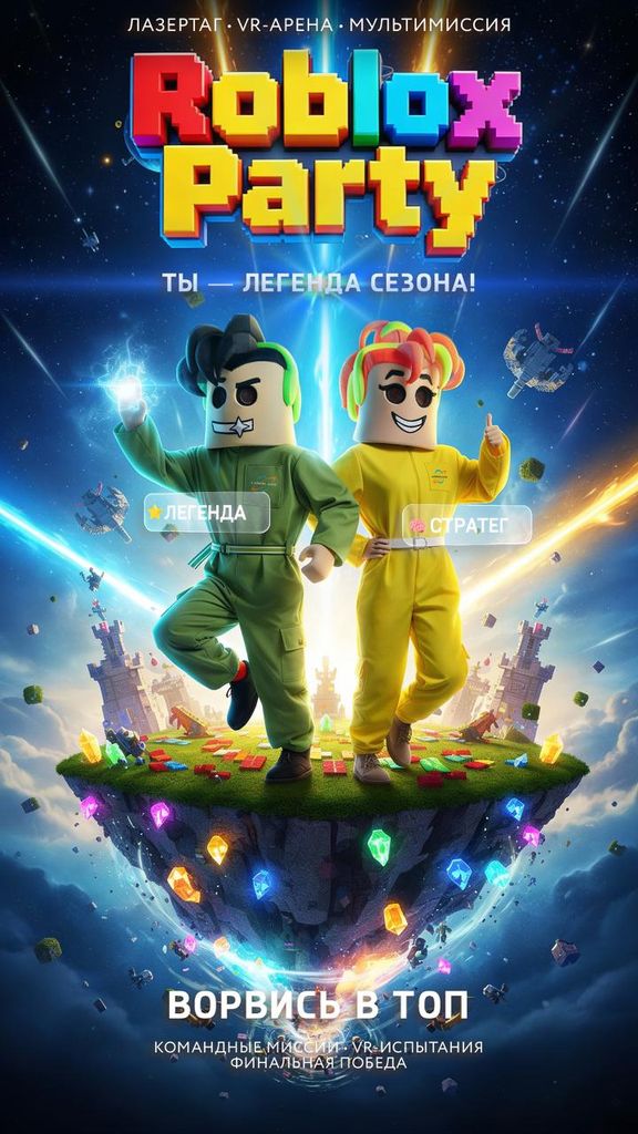 Тематическая программа «Роблокс» на детский день рождения