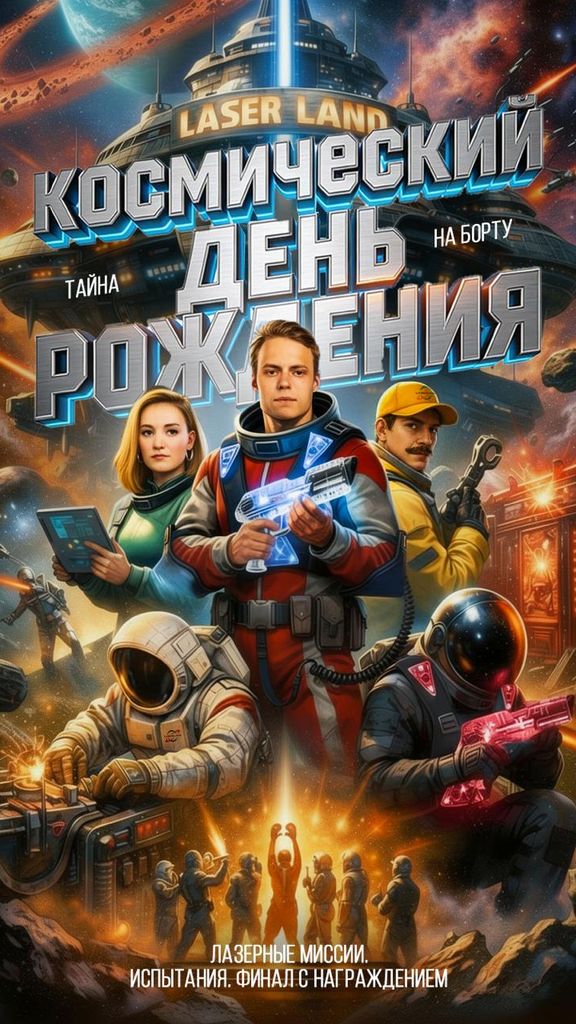 Тематическая программа «Космическая вечеринка» на детский день рождения